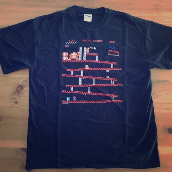 Vintage retro Nintendo Donkey Kong men’s tee shirt